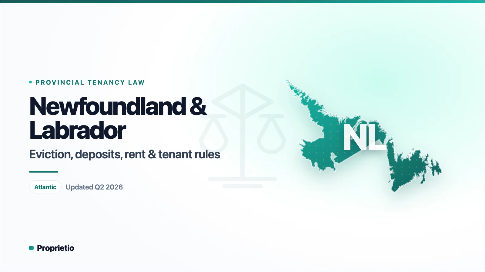 Newfoundland and Labrador property management laws