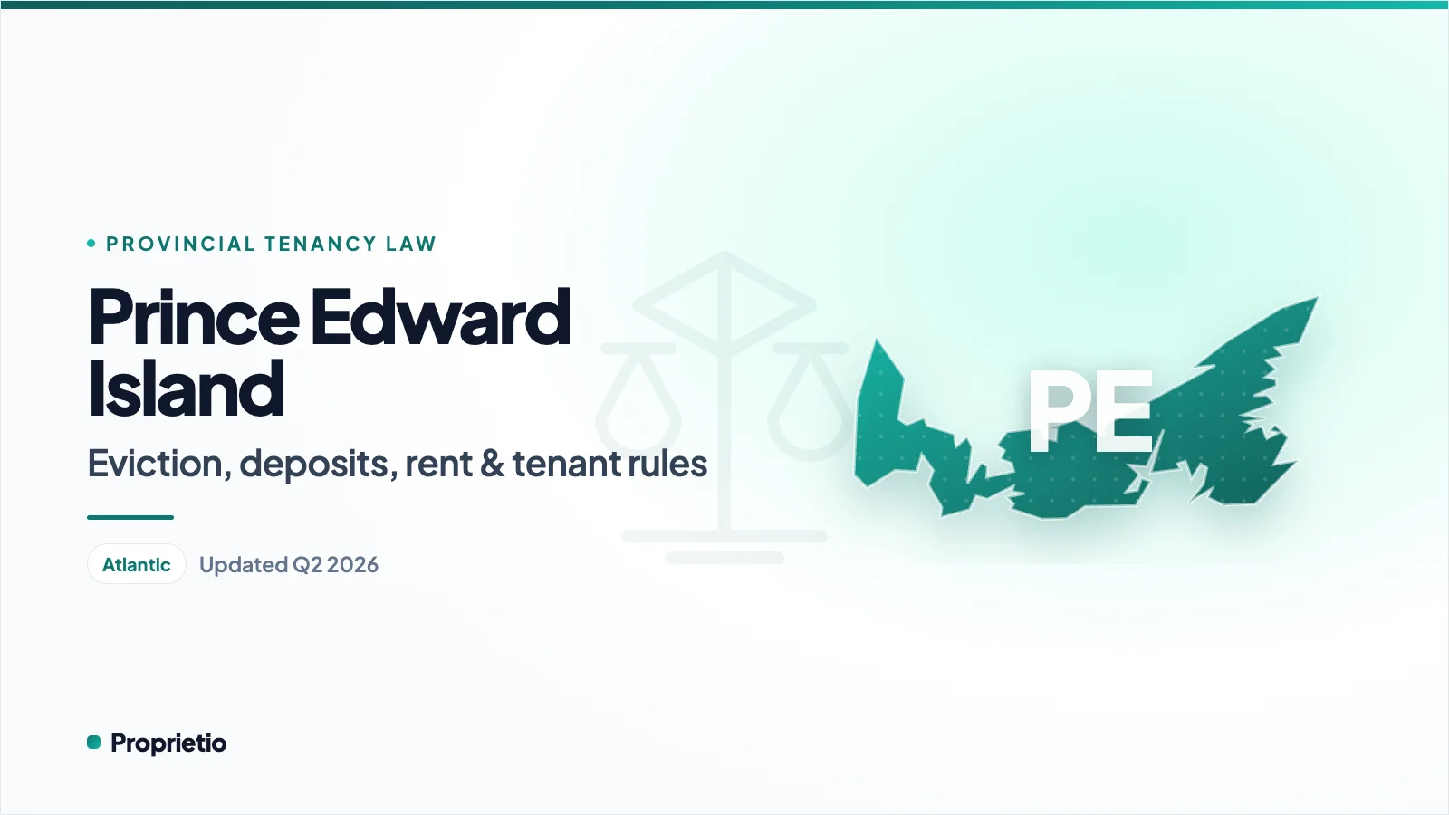 Prince Edward Island property management laws