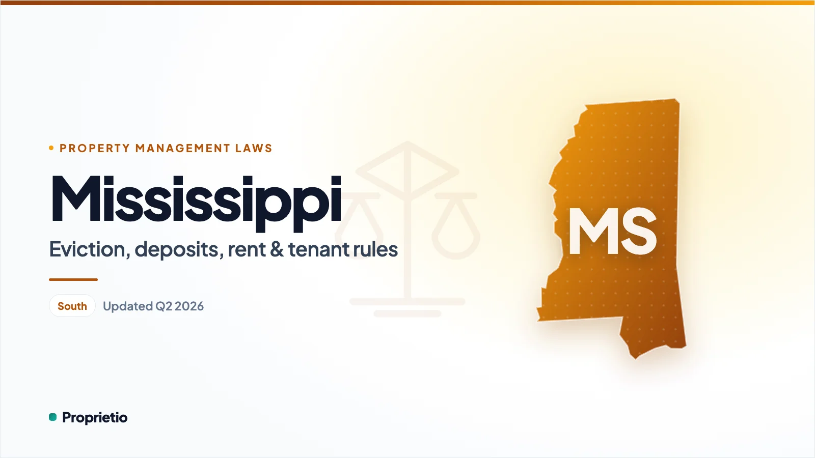 Mississippi property management laws