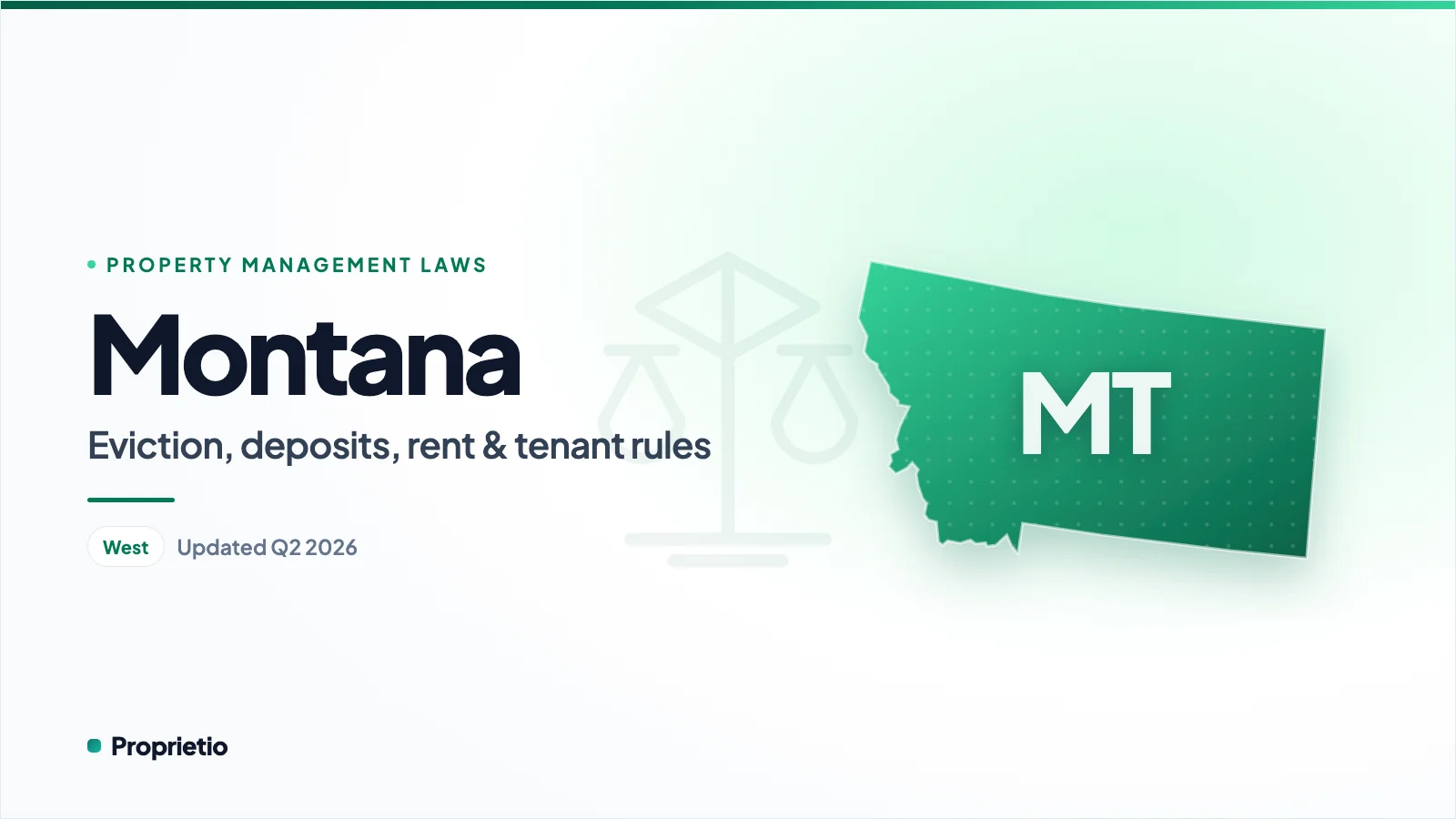 Montana property management laws
