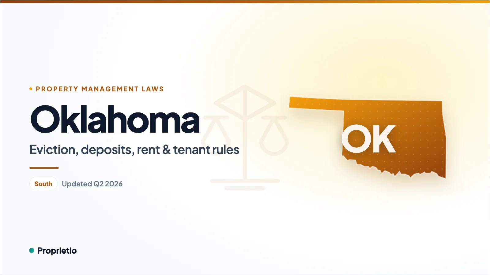 Oklahoma property management laws